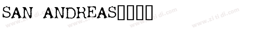 SAN ANDREAS字体转换